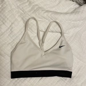 White Sports Bra.